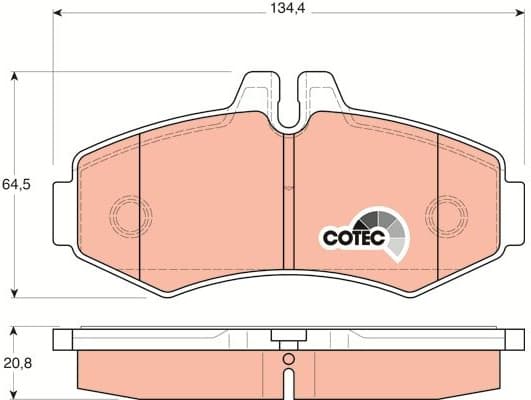 Brake pads front GDB1373 - image 3