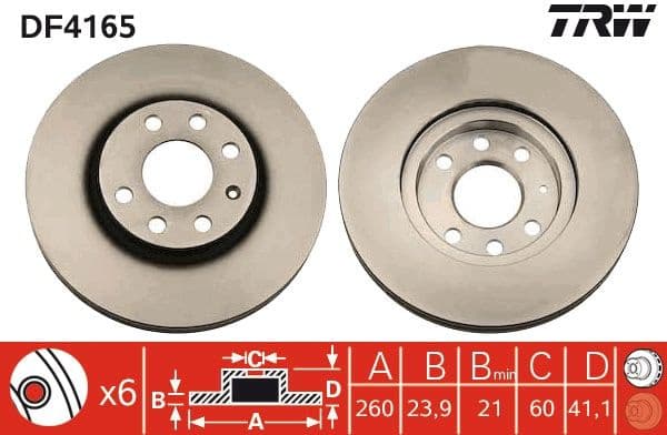Brake Disc DF4165 - image 3