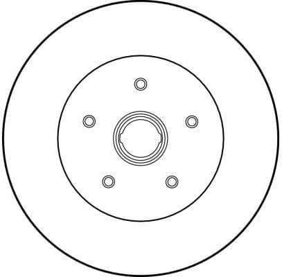 Brake Disc TRW SINGLE DF1524S - image 3