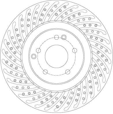 Brake Disc TRW SINGLE DF6153S - image 4
