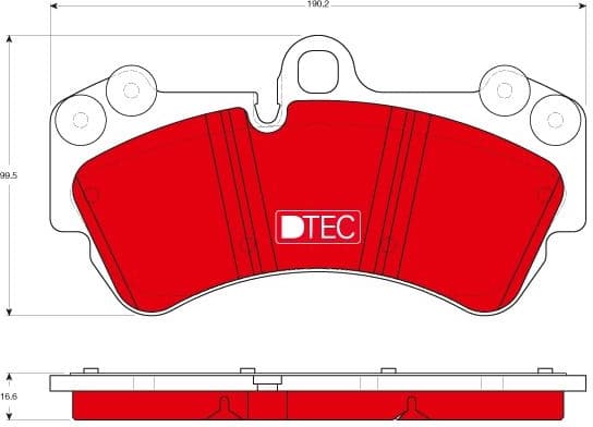 Brake Pad Set, disc brake DTEC COTEC GDB1547DTE - image 2
