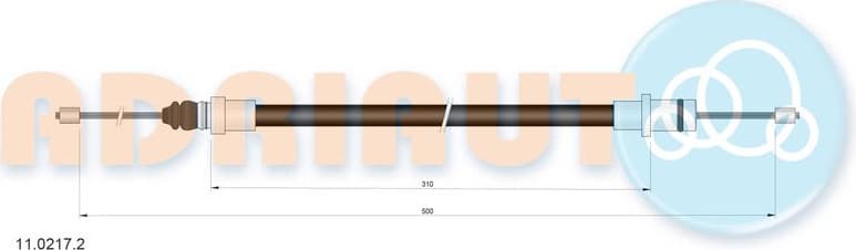 Cable Pull, parking brake 11.0217.2