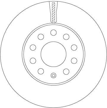 Brake disc, 1pcs FRONT, Top Quality DF6903S - image 2
