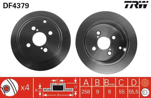 Brake Disc DF4379 - image 3