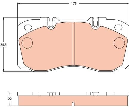 Brake Pad Set, disc brake GDB5068 - image 3