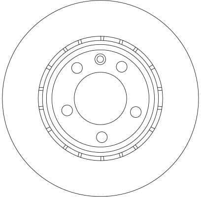 Brake disc, 1pcs FRONT, Top Quality DF4275S - image 2