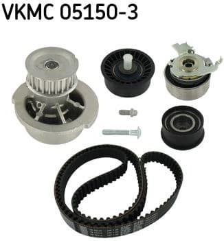 Water Pump & Timing Belt Kit SKF VKMC 05150-3 - image 3