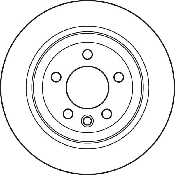 Brake disc, 1pcs REAR, Top Quality DF4718S - image 2