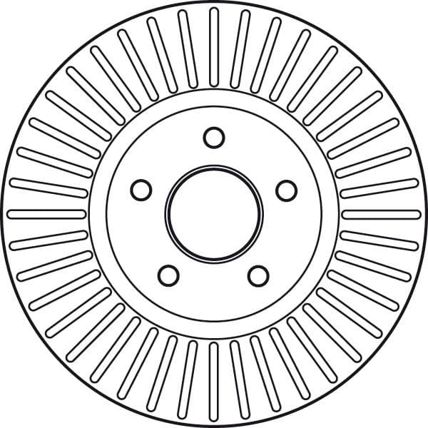 Brake Disc TRW SINGLE DF6019S - image 2
