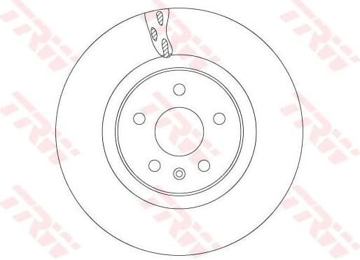Brake Disc TRW SINGLE DF6700S - image 2