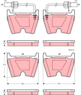 Brake Pad Set, disc brake GDB1507 - image 3
