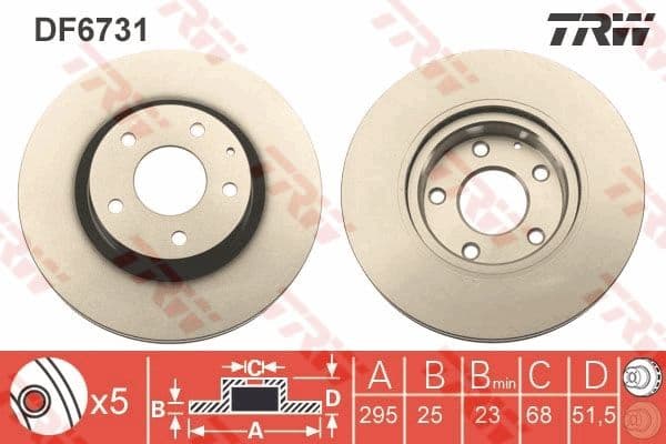 Brake Disc DF6731 - image 2