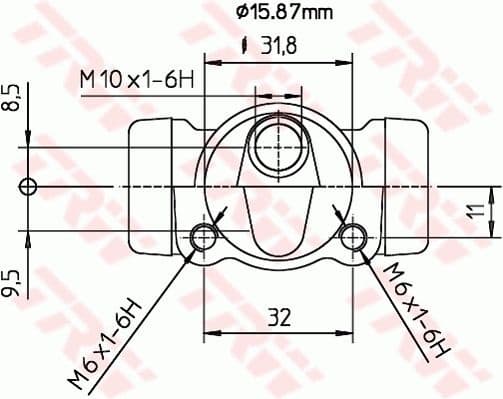 Wheel Brake Cylinder BWB139 - image 3