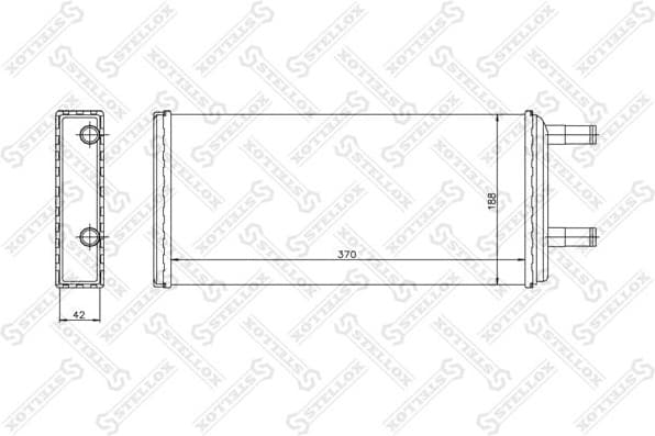 Heat Exchanger, interior heating 10-35233-SX