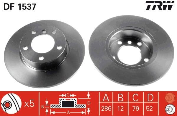 Brake Disc DF1537 - image 3