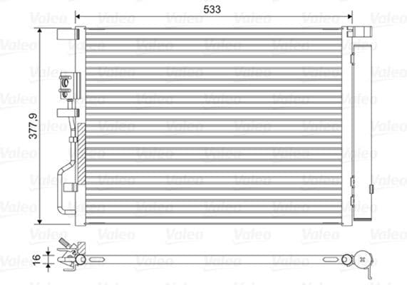 Condenser, air conditioning 822612