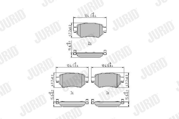 Brake Pad Set, disc brake 573917J