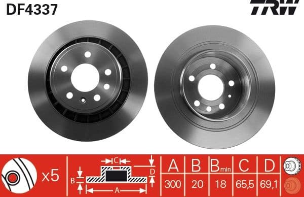 Brake Disc DF4337 - image 3