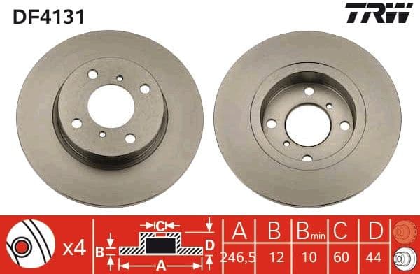 Brake Disc DF4131 - image 3