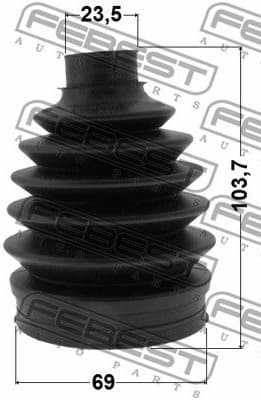 Bellow Kit, drive shaft 2117P-KUGR - image 2