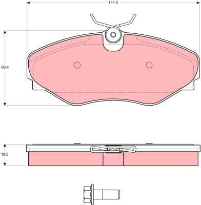 Brake Pad Set, disc brake GDB1574 - image 4