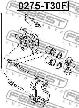 Repair Kit, brake caliper 0275-T30F - image 2
