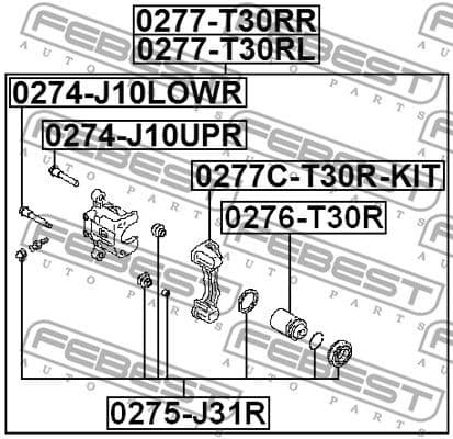 Brake Caliper 0277-T30RR - image 2
