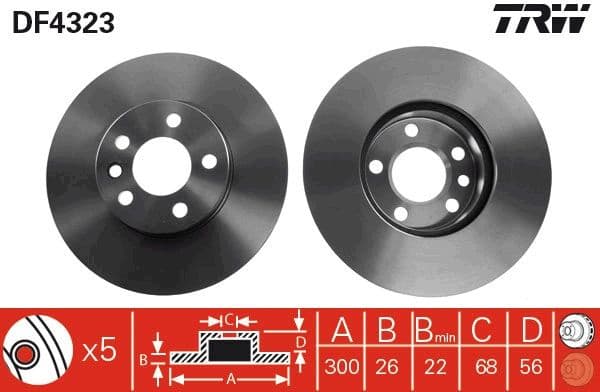Brake Disc DF4323 - image 3