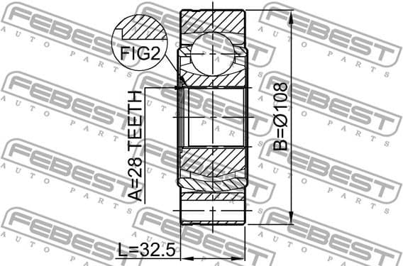 Joint Kit, drive shaft 2311-B6 - image 2