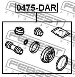 Repair Kit, brake caliper 0475-DAR - image 2