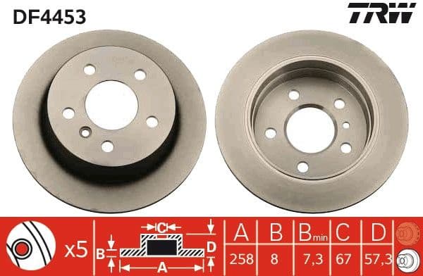 Brake Disc DF4453 - image 3