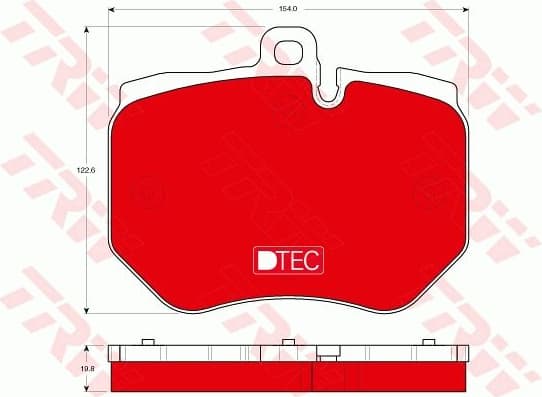 Brake Pad Set, disc brake DTEC COTEC GDB1848DTE - image 2