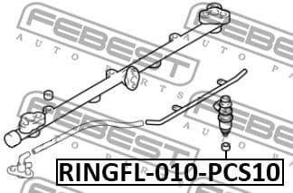 Seal Ring, injector RINGFL-010-PCS10 - image 2