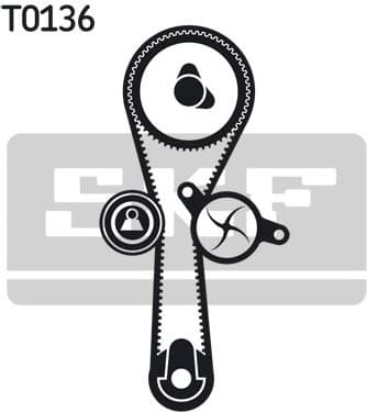 Water Pump & Timing Belt Kit VKMC 06010 - image 4