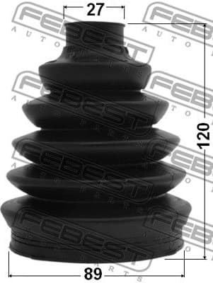 Bellow Kit, drive shaft 2117P-CA223 - image 2