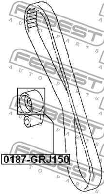 Tensioner Pulley, timing belt 0187-GRJ150 - image 2