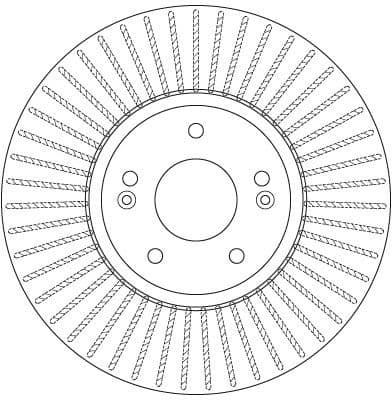 Brake discs kit front (2pcs), Top Quality DF6222 - image 4