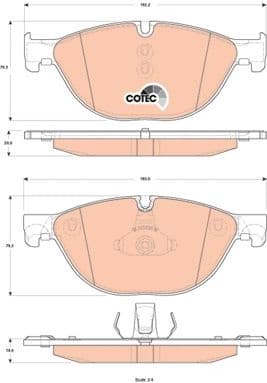 Brake pads front, Top Quality GDB1838 - image 3