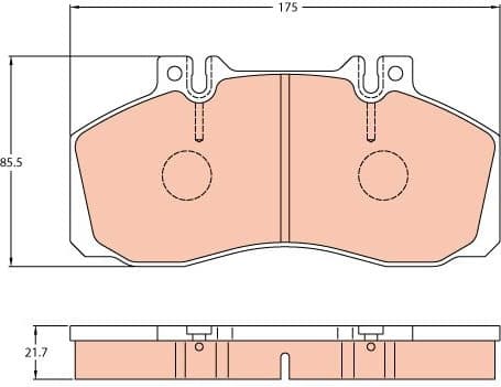Brake Pad Set, disc brake GDB5050 - image 3