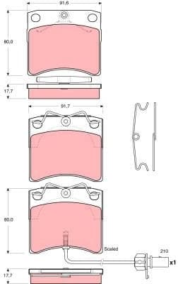 Brake pads front GDB1368 - image 2
