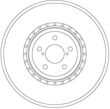 Brake Disc TRW SINGLE DF6923S - image 2