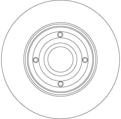 Brake Disc TRW SINGLE DF4274S - image 3