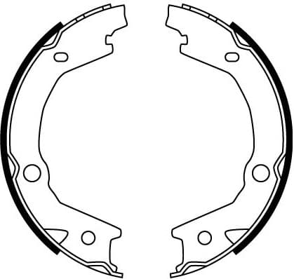 Brake shoes handbrake, Top Quality GS8747 - image 4