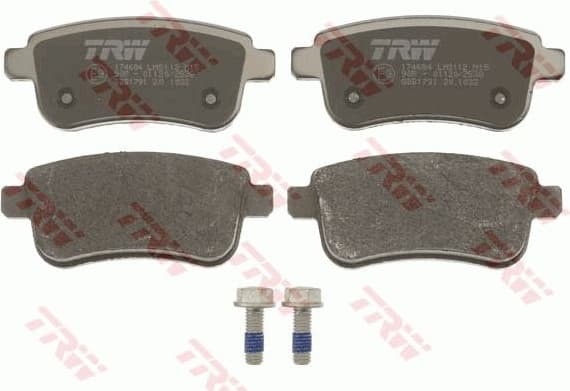 Brake pads rear, Top Quality GDB1791 - image 4