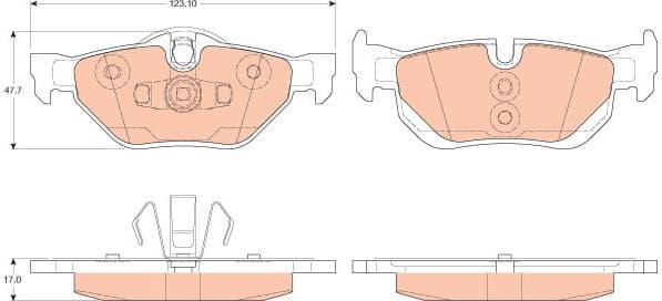 Brake Pad Set, disc brake GDB2050 - image 3