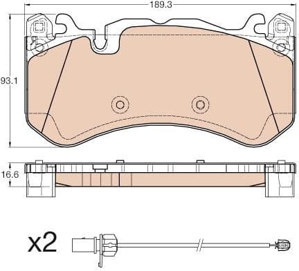 Brake Pad Set, disc brake GDB1977 - image 3