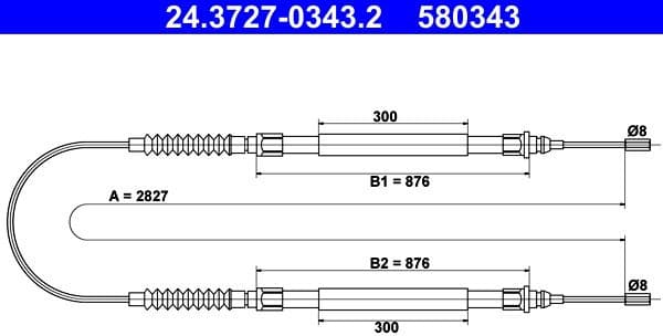 Cable Pull, parking brake 24372703432