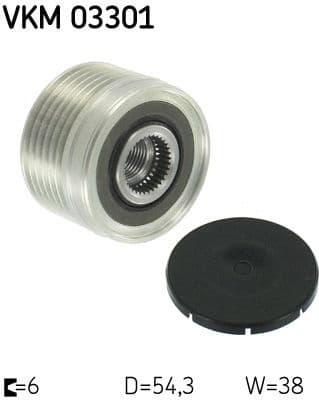 Alternator Freewheel Clutch VKM 03301 - image 2