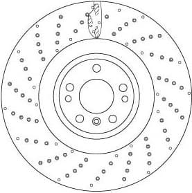 Brake disc, 1pcs FRONT, Top Quality DF6687S - image 2