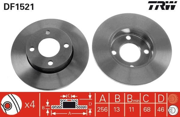 Brake Disc DF1521 - image 3